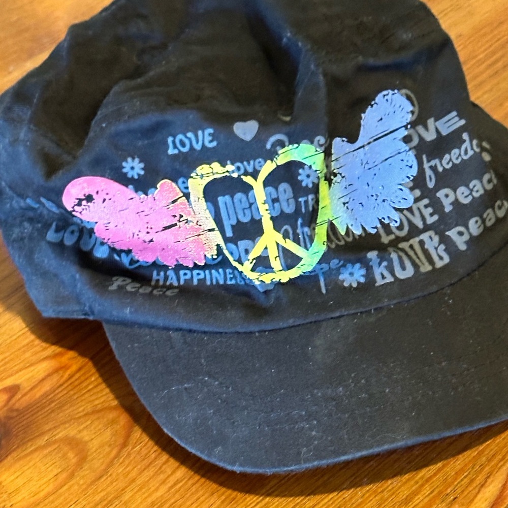 NWOT Love & Peace Military Cap